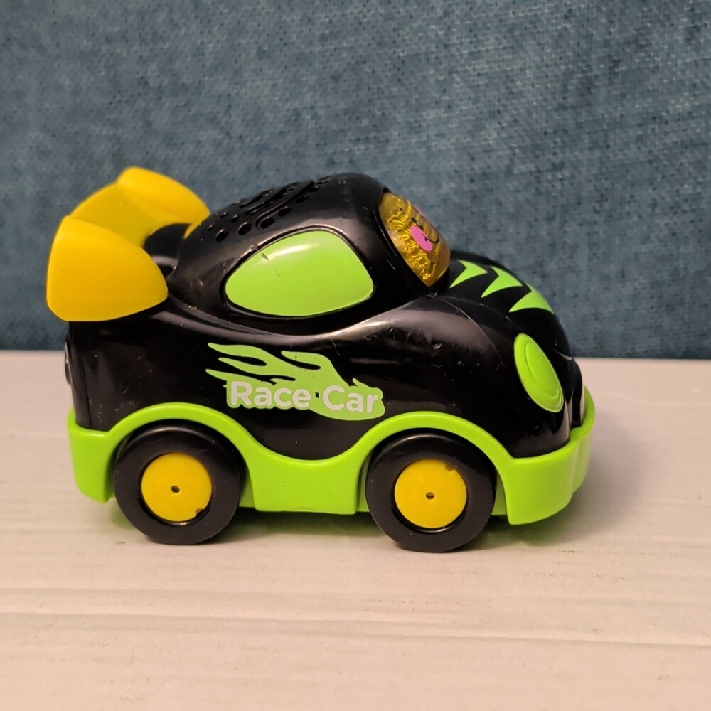 VTech Go! Go! Smart Wheels Race Car | Black & Green | Lights & Sounds SmartPoint - Picture 2 of 16